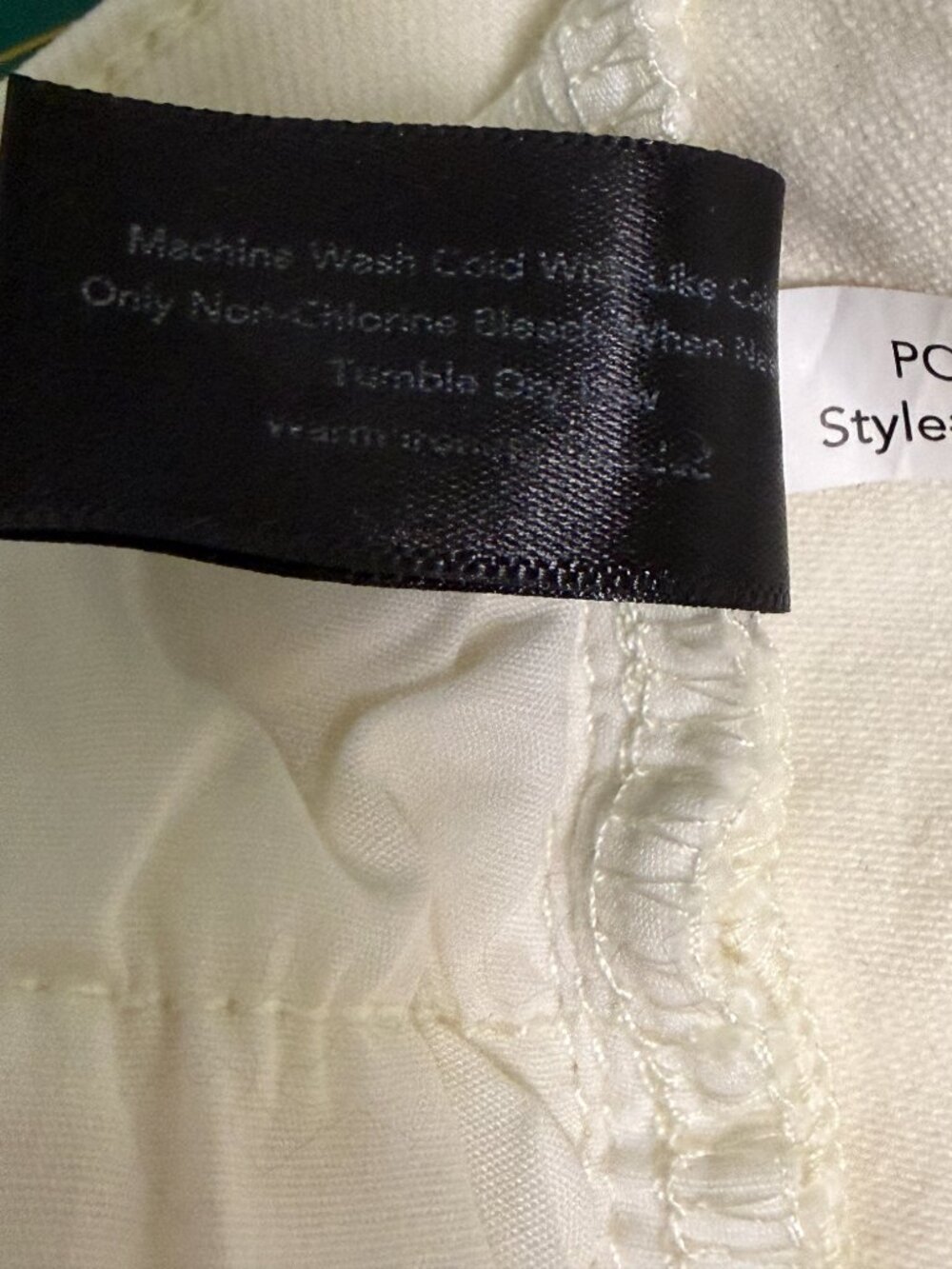 Boston Proper Ivory Stretch Bootcut Jeans Size 14 Cream Denim - Picture 8 of 10